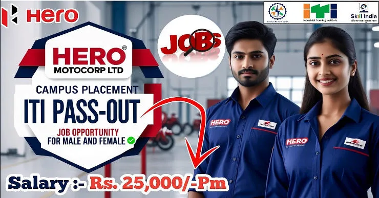 Hero MotoCorp Ltd Campus Placement 2026 | Hero MotoCorp Ltd Job Vacancy 2026 | ITI Campus Placement | Hero MotoCorp ITI Job Recruitment