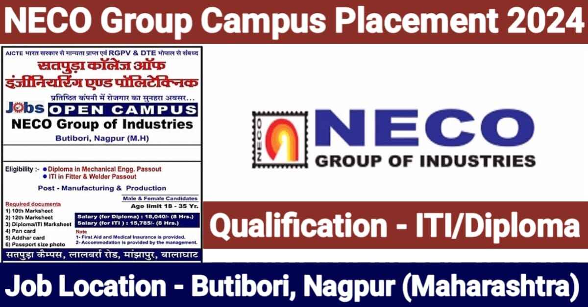 NECO Group Campus Placement 2024 | Jayaswal Neco company profile | Jayaswal Neco salary | Jayaswal Neco job vacancy
