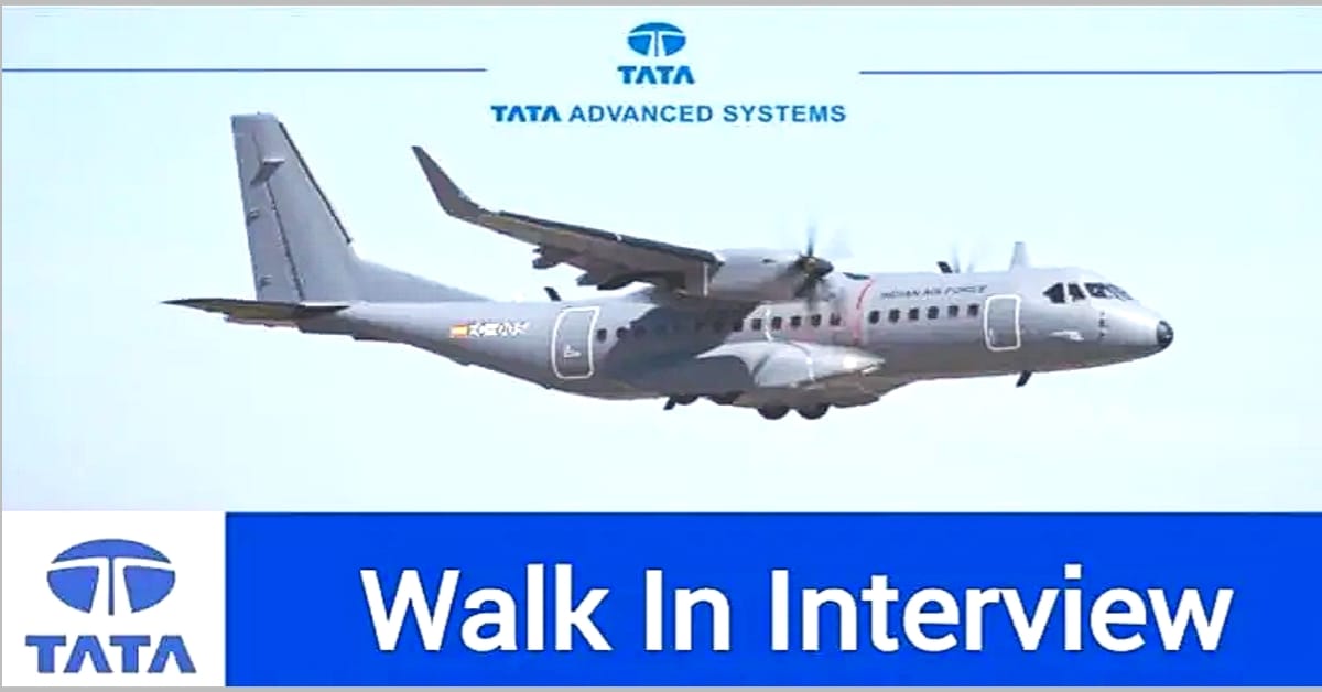 Tata Advanced Systems Walk In Interview 2024 | Tata Advanced Systems jobs | Tata Advanced Systems jobs Walk In Interview 2024