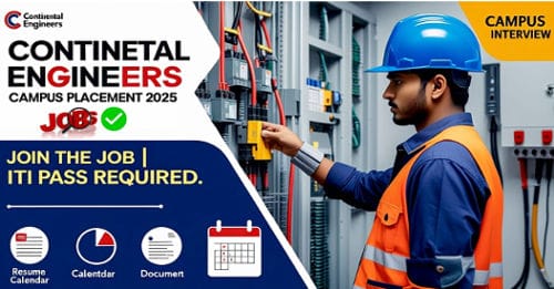 Continental Engineers Campus Placement 2025 | Continental training program | ITI Campus Placement